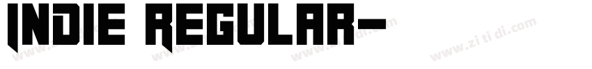 Indie Regular字体转换